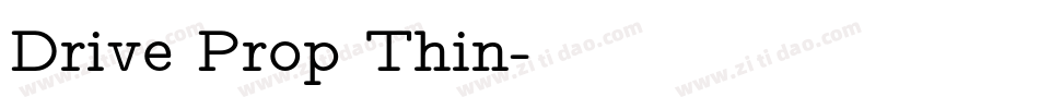 Drive Prop Thin字体转换